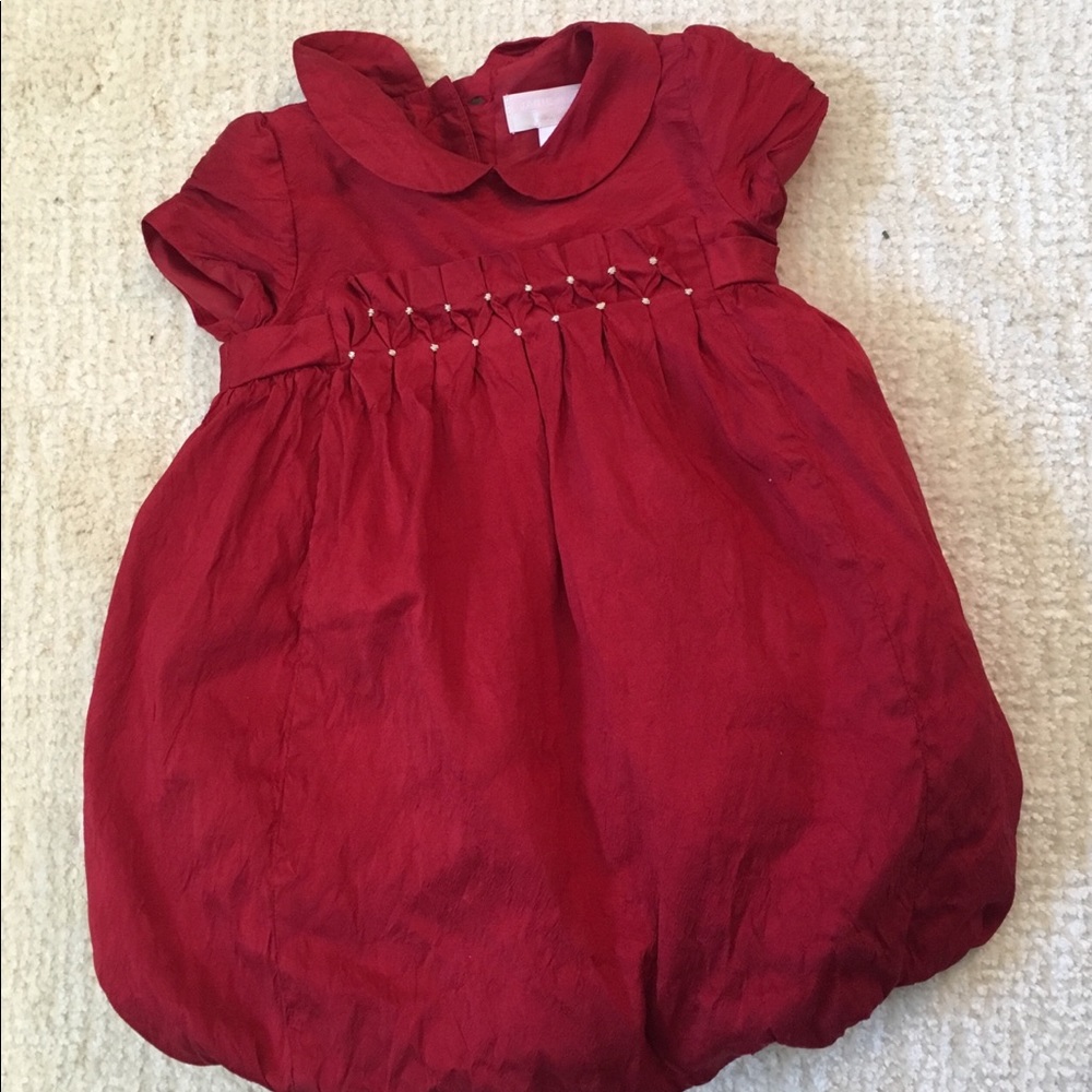 Red Janie and Jack 6-12 Silk Dress